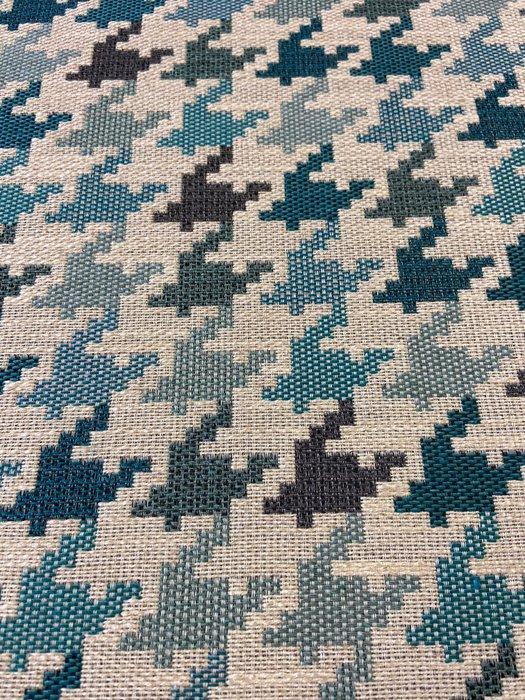 Prestigieus stevig weefsel met pied de poule-bewerking. -, Antiek en Kunst, Antiek | Kleden en Textiel