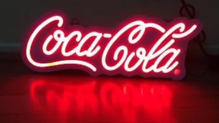 CocaCola NEON bord led lichtbord verlichting lamp lichtbak X, Verzamelen, Merken en Reclamevoorwerpen, Nieuw, Verzenden