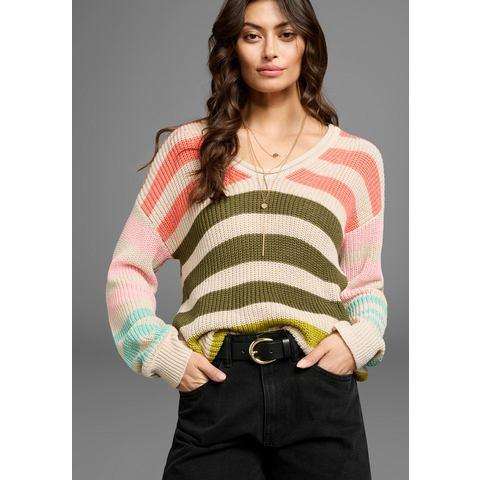 Laura Scott Gebreide trui met kleurrijke strepen, Kleding | Dames, Truien en Vesten, Nieuw, Verzenden