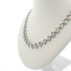 Witgouden collier met spikes | 41 cm (luxe sieraden), Sieraden, Tassen en Uiterlijk, Kettingen, Ophalen of Verzenden, Gebruikt