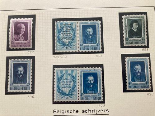 België 1952/1953 - Belgische Letterkundigen : met de, Postzegels en Munten, Postzegels | Europa | België