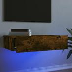 vidaXL Tv-meubel met LED-verlichting 60x35x15,5 cm gerookt, Huis en Inrichting, Kasten | Televisiemeubels, Verzenden, Nieuw, 50 tot 100 cm