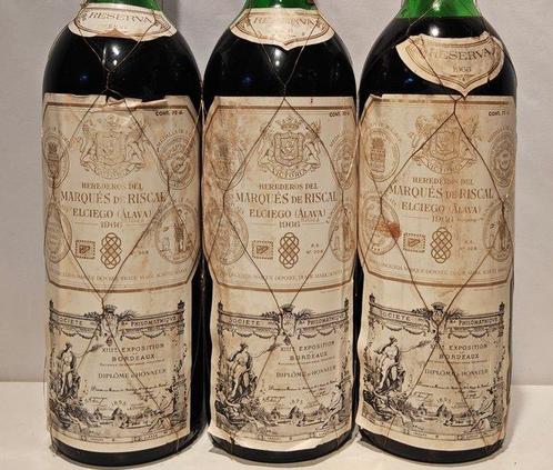 1966 Marques de Riscal - Rioja Reserva - 3 Flessen (0.75, Verzamelen, Wijnen