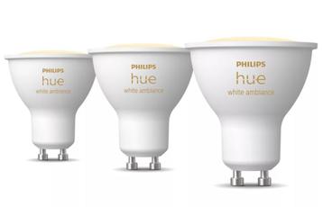 Philips Hue White Ambiance GU10 3-pack | ZigBee beschikbaar voor biedingen