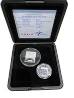 Zilveren Postzegel en 1 Gulden Ninaber 2001, Verzenden, 1 gulden, Losse munt, Zilver