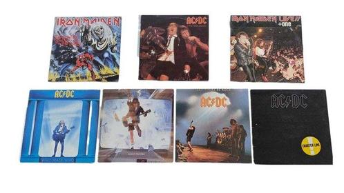 Iron Maiden, AC/DC - Diverse artiesten - 6 x great albums +, Cd's en Dvd's, Vinyl Singles