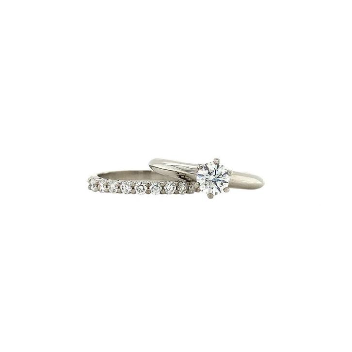 Platina Tiffany & Co ringen met diamant 950, Sieraden, Tassen en Uiterlijk, Ringen, Nieuw, Ophalen of Verzenden
