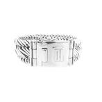 Zilveren Buddha to Buddha armband; Edwin Big XL, Ophalen of Verzenden, Gebruikt, Overige kleuren, Zilver