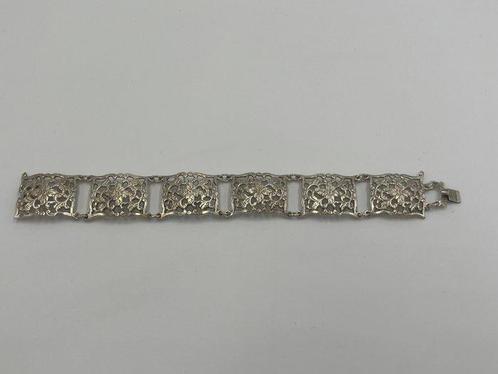 Zonder Minimumprijs - Armband Zilver - bloemmotief-925, Sieraden, Tassen en Uiterlijk, Armbanden