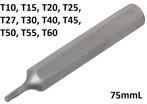 Bit lengte 75mmL (3/8) buitenzeskant Torx T10 - T60, Nieuw, Verzenden