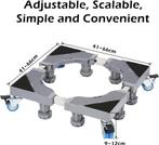 Wasmachine Verhoger met Wielen - Wasmachine Opbouwmeubel -, Witgoed en Apparatuur, Wasmachines, Ophalen of Verzenden, Zo goed als nieuw