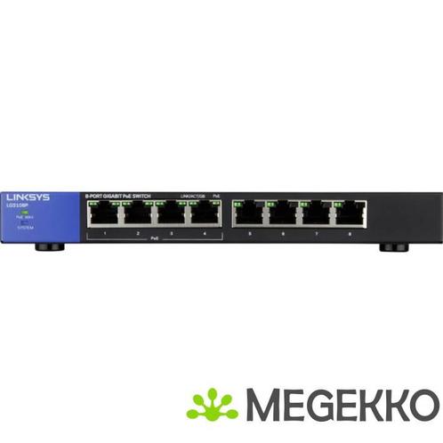 Linksys Unmanaged Gigabit Switch PoE+ 8-port (50W), Computers en Software, Netwerk switches, Nieuw, Verzenden