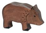 Holztiger - Houten Dieren - Wild zwijn 12 cm, Nieuw