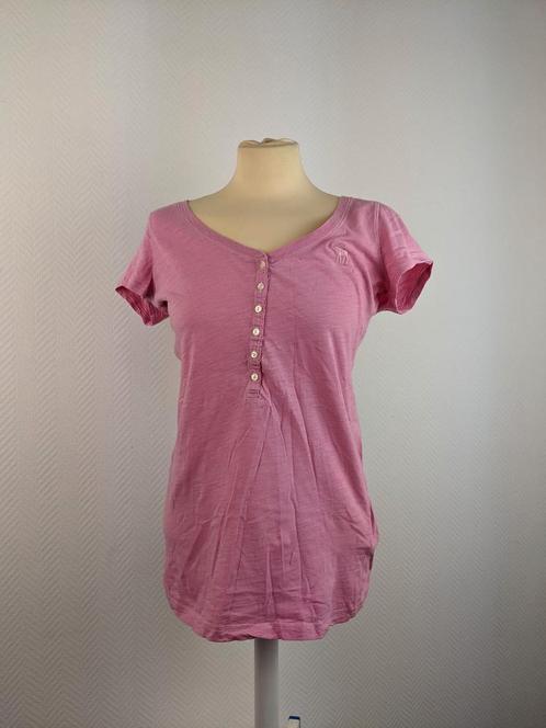 Abercrombie & Fitch pink button-down T-shirt, Kleding | Dames, T-shirts, Nieuw, Verzenden