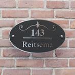 Ovalen Naambord met Huisnummer, Huis en Inrichting, Verzenden, Nieuw