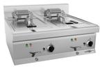 GGM Gastro | Dubbele elektrische friteuse - 10+10 liter - 18, Witgoed en Apparatuur, Frituurpannen, Verzenden, Nieuw
