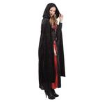 Halloween Cape Zwart 1,7m, Verzenden, Nieuw