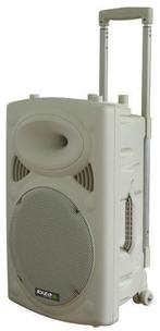 IBIZA Sound PORT15VHF-BT-WH - 15 Mobiel Pa systeem met, Muziek en Instrumenten, Dj-sets en Draaitafels, Nieuw, Ophalen of Verzenden