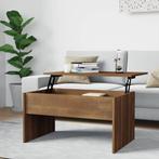 vidaXL Salontafel 80x50,5x41,5 cm bewerkt hout bruin, Huis en Inrichting, Tafels | Salontafels, 50 tot 100 cm, Verzenden, Nieuw