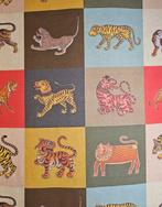 Exclusief weefsel Tibetan Tigers in natuurlijk katoen -, Antiek en Kunst