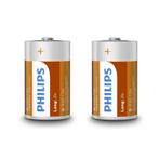 Philips D batterijen - Zinkchloride - Langdurige energie..., Audio, Tv en Foto, Accu's en Batterijen, Ophalen of Verzenden, Nieuw