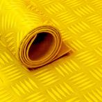 Rubber loper / rubbermat op rol Traanplaat 3mm geel -, Nieuw, Verzenden