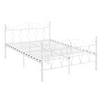 Metalen bedframe Apolda met bedbodem wit 140x200 cm, Huis en Inrichting, Slaapkamer | Bedden, Verzenden, Nieuw