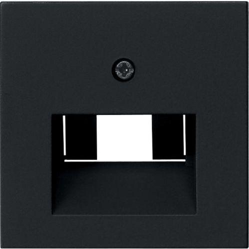 GIRA Systeem 55 Afdekplaat RJ45 / RJ11 Mat Zwart 0270005, Doe-het-zelf en Verbouw, Elektra en Kabels, Nieuw, Ophalen of Verzenden