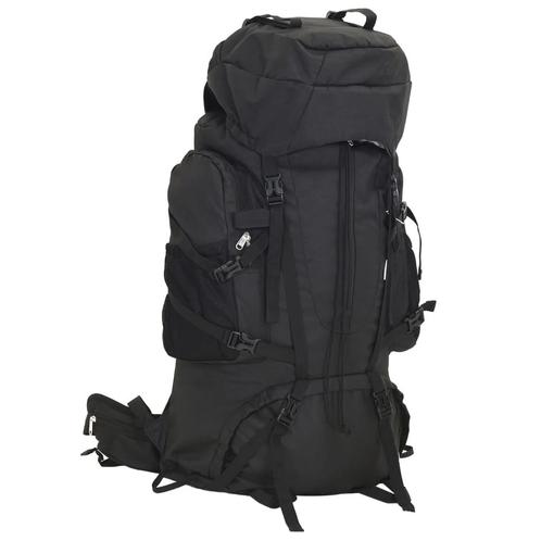 vidaXL Wandelrugzak 60 L oxford stof zwart, Sieraden, Tassen en Uiterlijk, Tassen | Rugtassen, Nieuw, Verzenden