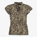 TwoDay dames blouse bruin met luipaardprint maat XS, Kleding | Dames, Blouses en Tunieken, Nieuw, Verzenden