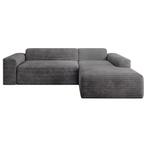 Gestoffeerde Hoekbank Vals Rechts - 250 x 183 x 71 cm - Grij, Huis en Inrichting, Verzenden, Nieuw