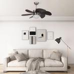 vidaXL Plafondventilator met lamp 76 cm donkerbruin, Witgoed en Apparatuur, Ventilatoren, Verzenden, Nieuw