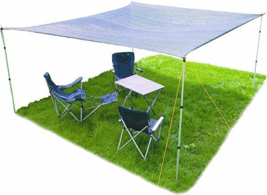 Eurotrail Schaduwdoek - 4x4 meter (excl stokken), Caravans en Kamperen, Kampeeraccessoires, Verzenden