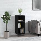 vidaXL Dressoir 34,5x32,5x90 cm bewerkt hout zwart, Huis en Inrichting, Kasten | Dressoirs, Minder dan 50 cm, Verzenden, Nieuw