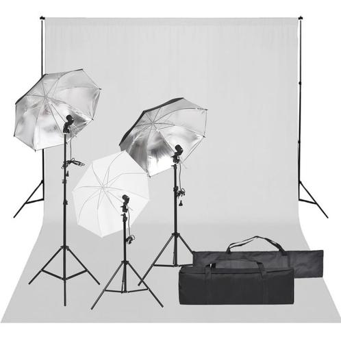 vidaXL Fotostudioset met verlichtingsset en achtergrond, Audio, Tv en Foto, Fotografie | Fotostudio en Toebehoren, Nieuw, Verzenden