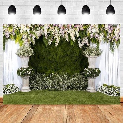 Backdrop, achtergrond, flowerwall flower wall ,polyester, Hobby en Vrije tijd, Knutselen, Nieuw, Ophalen of Verzenden