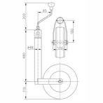 Neuswiel Winterhoff 48mm metalen velg breed inclusief, Ophalen of Verzenden, Nieuw