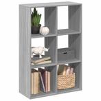 vidaXL Kamerscherm / boekenkast 69,5x29x103,5 cm hout grijs, Verzenden, Nieuw, Overige houtsoorten