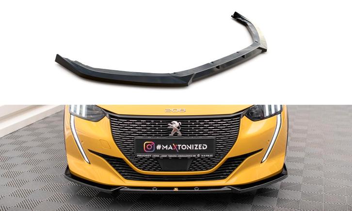 Voorspoiler V.1 Peugeot 208 GT Maxton Glans Zwart, Auto-onderdelen, Carrosserie en Plaatwerk, Ophalen of Verzenden