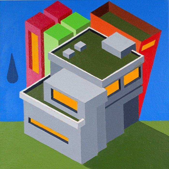 Tancredi Fornasetti (1983) - Una goccia di notte, Antiek en Kunst, Kunst | Schilderijen | Modern