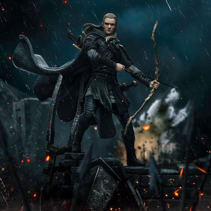 The Lord of the Rings Art Scale Statue 1/10 Legolas Unleashe, Verzamelen, Lord of the Rings, Nieuw, Ophalen of Verzenden