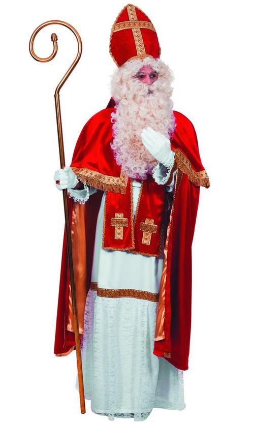 Sint Nicolaas kostuum 4-delig, Kleding | Heren, Carnavalskleding en Feestkleding, Nieuw, Ophalen of Verzenden