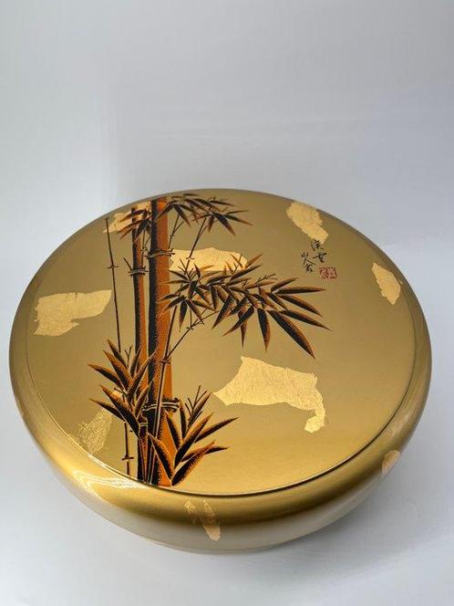 Bamboe Gouden Makie (Jikiro) Wakashi Box/Sushi Box -, Antiek en Kunst, Antiek | Overige Antiek
