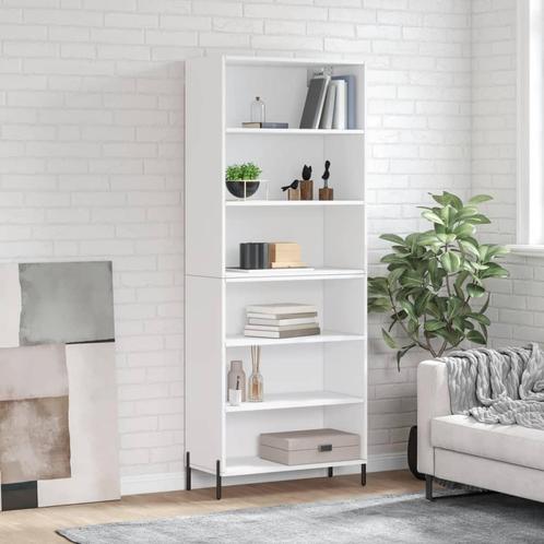 vidaXL buffetkast 69,5x32,5x180 cm bewerkt hout wit, Huis en Inrichting, Kasten | Buffetkasten, 25 tot 50 cm, Nieuw, Overige houtsoorten