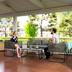 TRUUSK Polyrattan Tuinmeubelset - Lounge-Set met Sofa, Stoel, Tuin en Terras, Verzenden, Nieuw