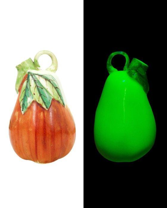 Carafe François Théodore LEGRAS en opaline uranifère -, Antiek en Kunst, Antiek | Glas en Kristal