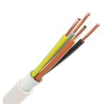 NYM H05VV-U Kabel | 4 x 2,5mm2 aders | 100 meter | Wit, Ophalen of Verzenden, Nieuw