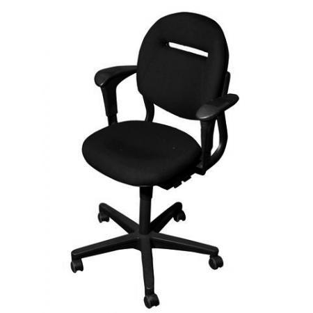 (MDK-100299) Ahrend 220 bureaustoel zwart, Huis en Inrichting, Bureaus, Bureau, Gebruikt, In hoogte verstelbaar, Ophalen of Verzenden