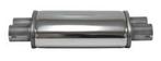 Demper Duo 51 ovaal 115/185 mm, lengte 315 mm Universeel RVS, Verzenden, Nieuw