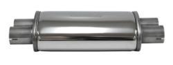 Demper Duo 51 ovaal 115/185 mm, lengte 315 mm Universeel RVS, Auto-onderdelen, Uitlaatsystemen, Nieuw, Verzenden